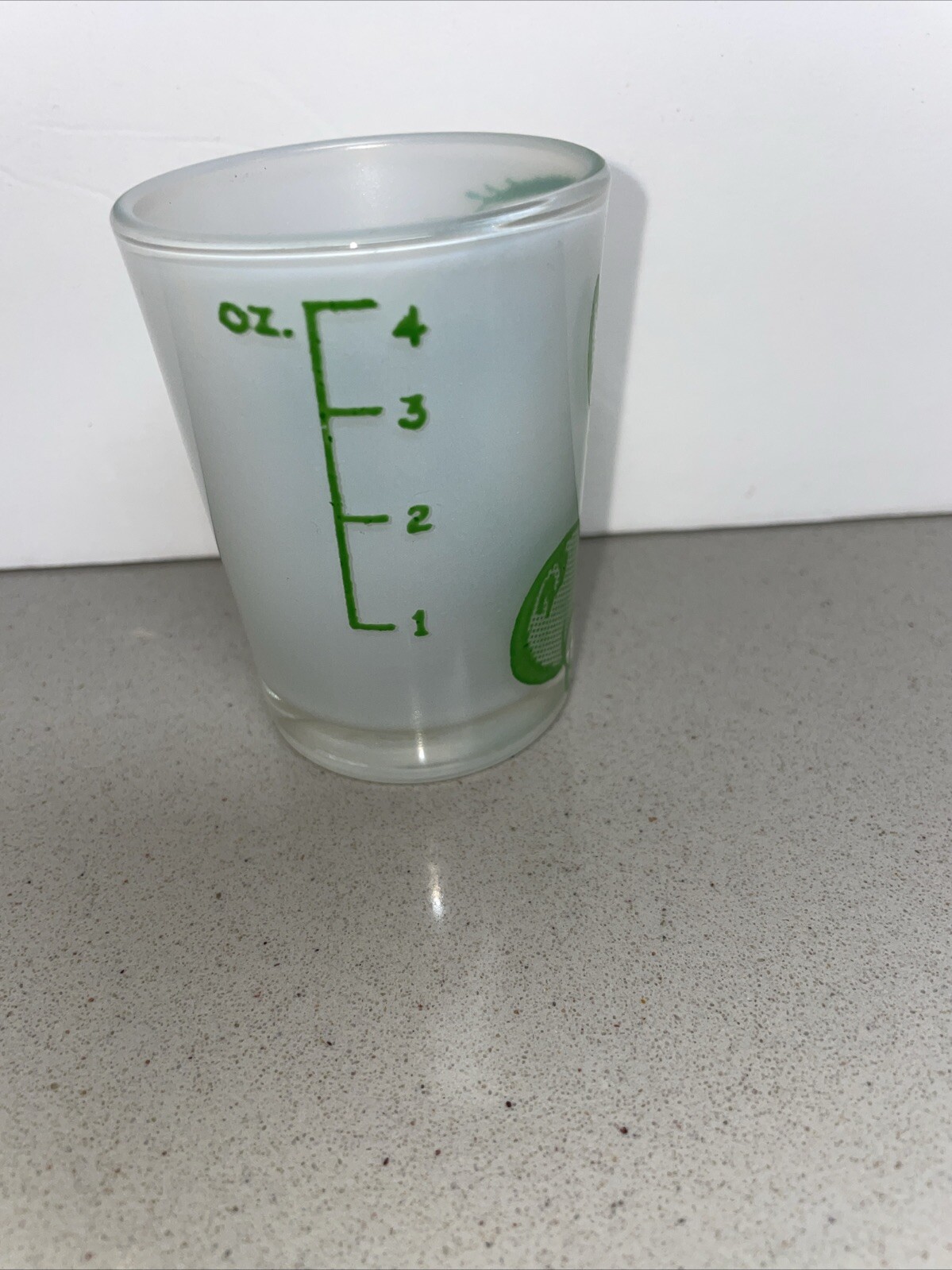HOLLY COW 4 oz. Bar & Kitchen MEASURING GLASS JIGGER SHOT GLASS