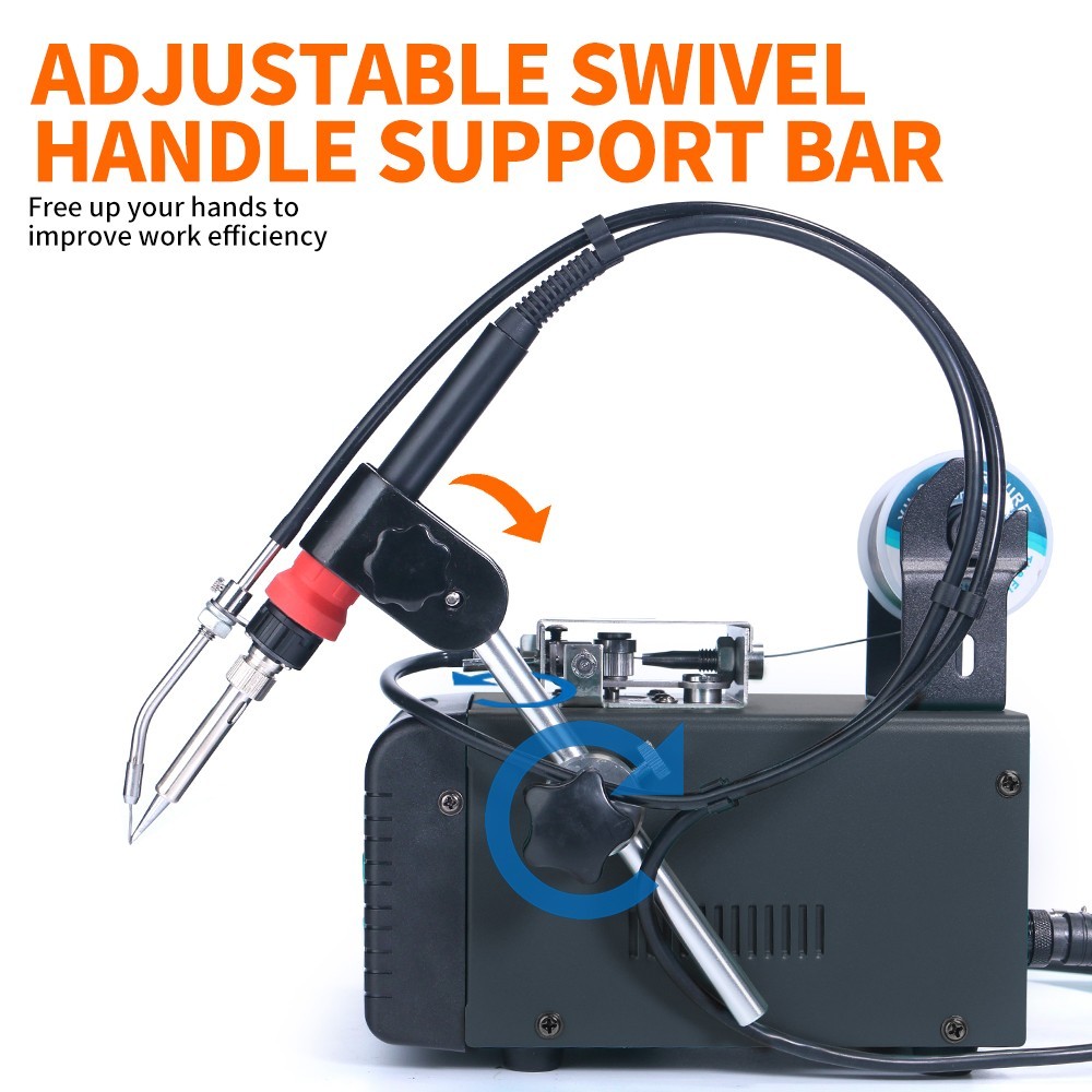 928DT-II 230W Auto Feed Digital Soldering Station with Tin Wire Feeder Soldering