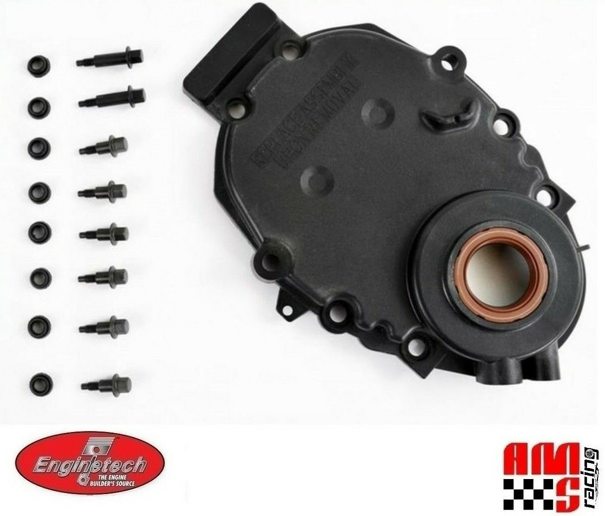 Front Timing Cover w/ Sensor Hole for 1996-2002 Chevrolet Vortec 5.7L 5.0L 350