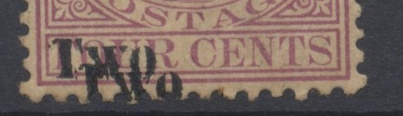 Ceylon Stamps 1888 [Two] surch incl surch of 3 x [Two] SG204; 204bv; ;205