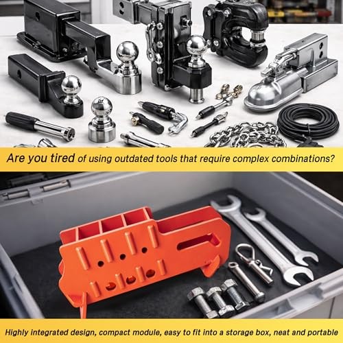 Skid Steer Hitch Attachment for Tractor & Skid Loader - Fits 2″ Receiver Tube