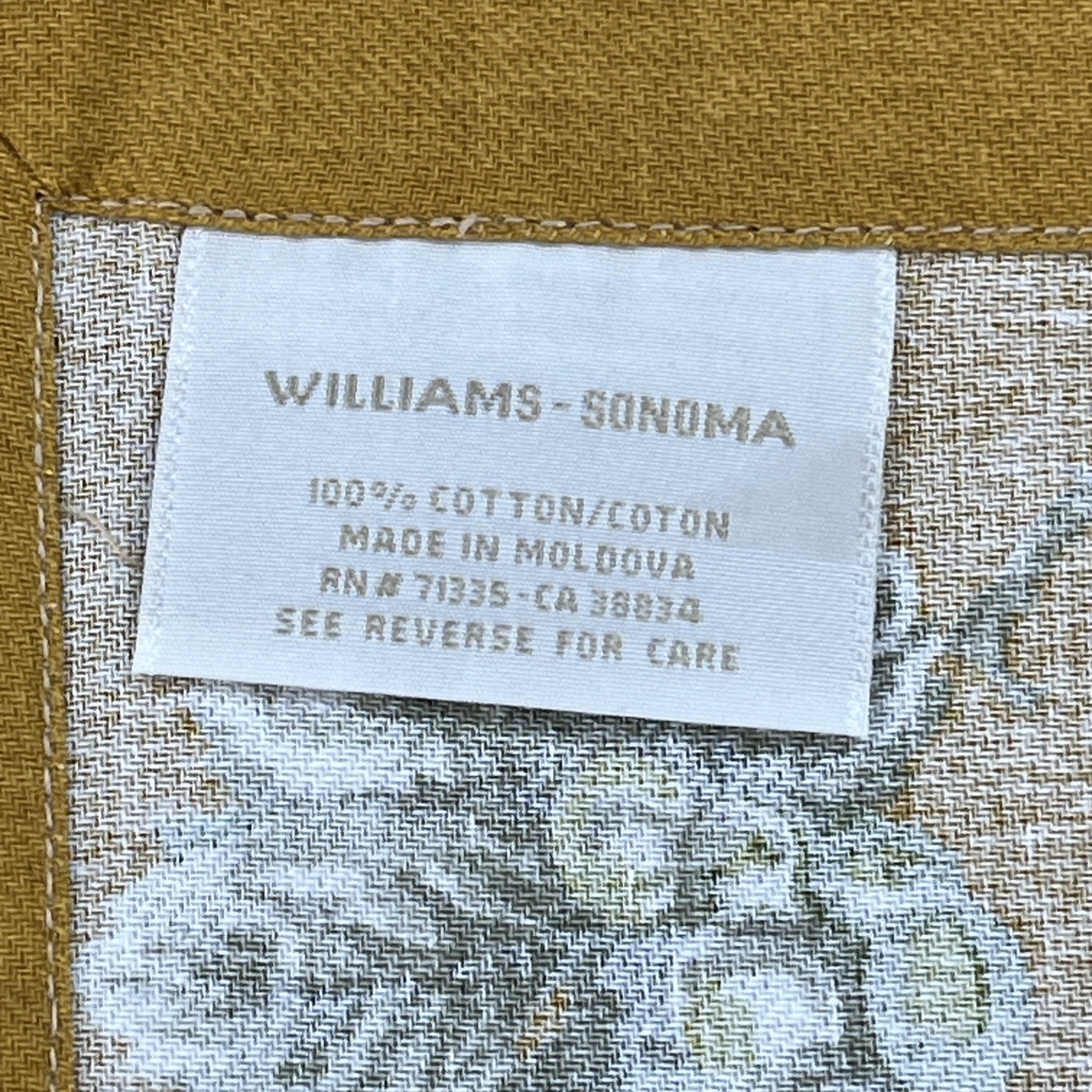 Williams Sonoma Cotton Napkins Set/12 Golden Yellow Green Grapes GREAT Condition