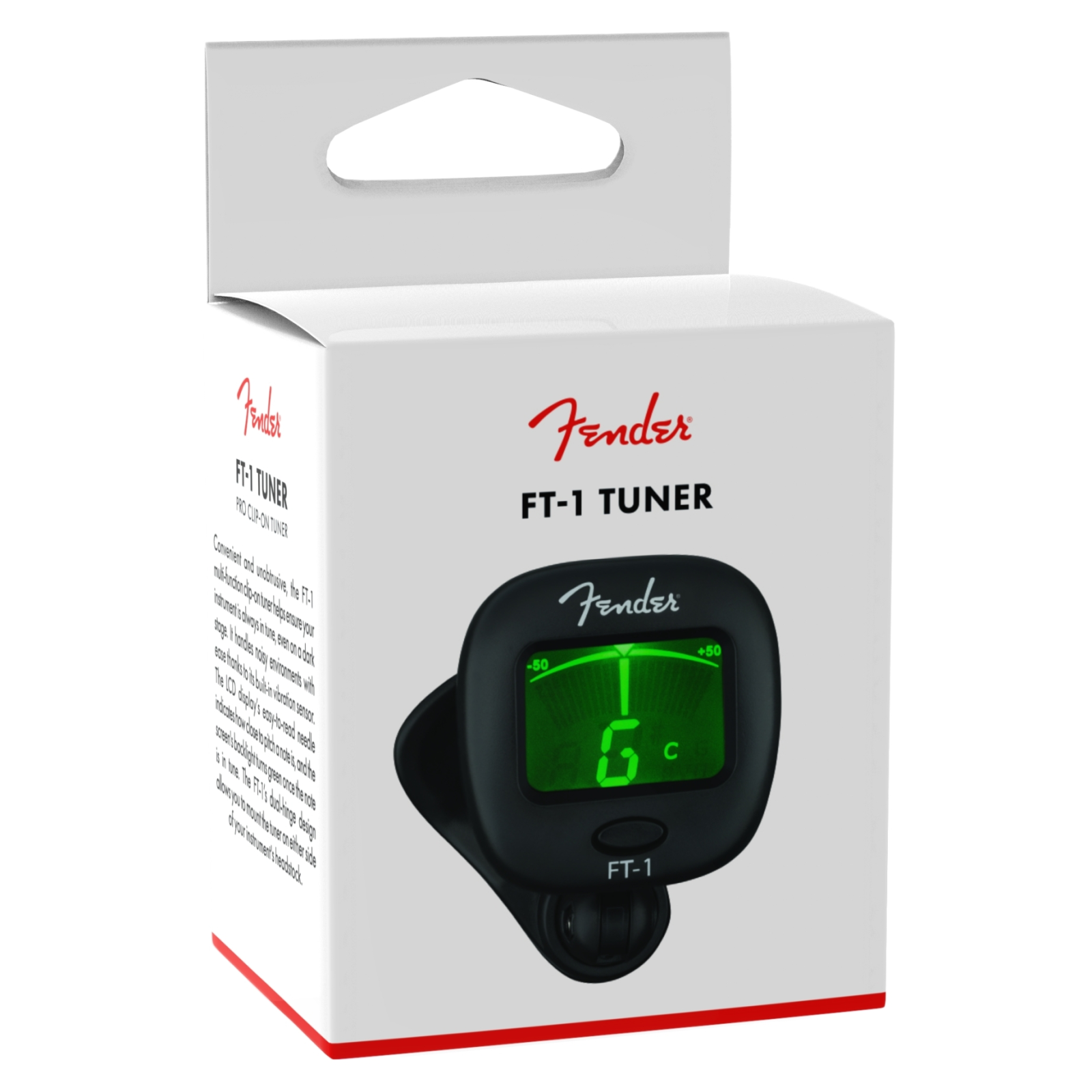Fender FT-1 Pro Clip-On Chromatic Tuner for Guitar, Bass, Violin, Ukulele