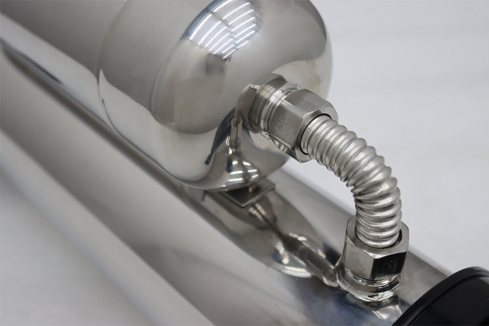 1000L Stainless Steel Water Purifier Household Vertical Double Filter Power-free