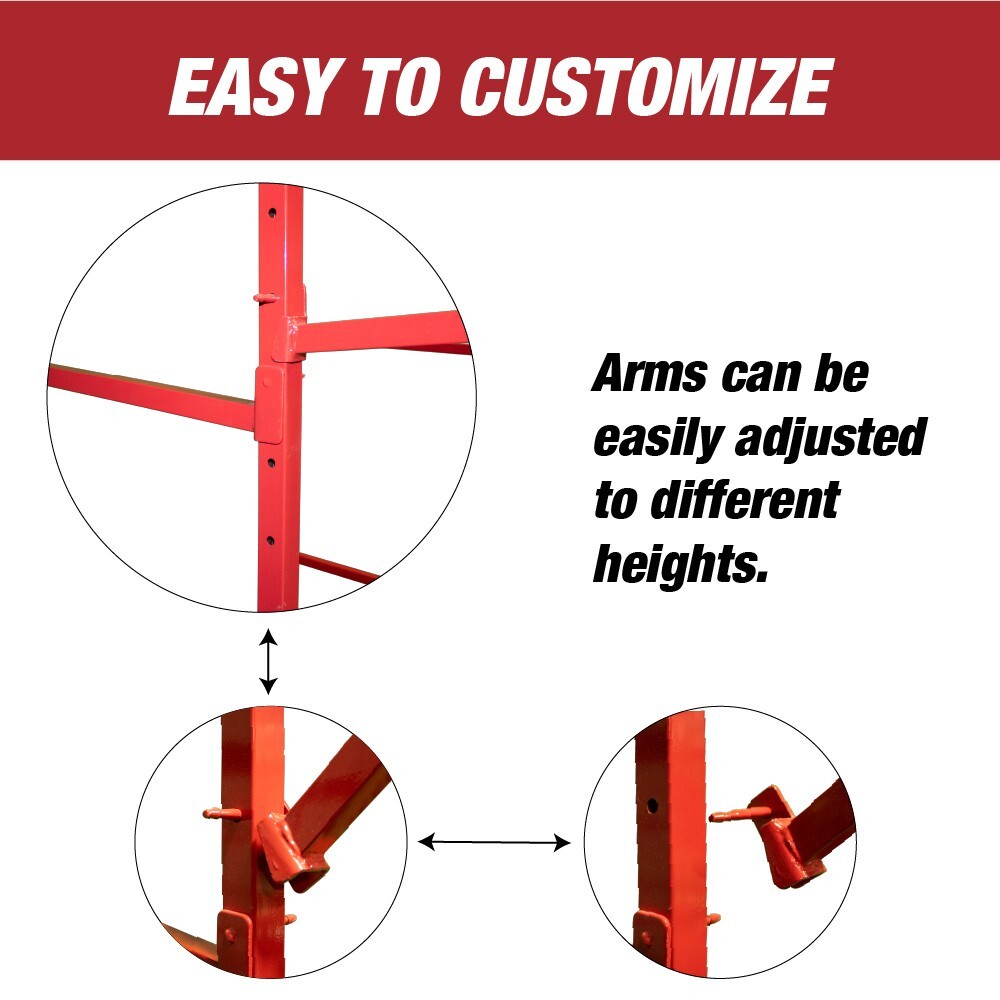 Floor Mobile Bumper Storage Rack - Double Sided Bumper Storage Rack