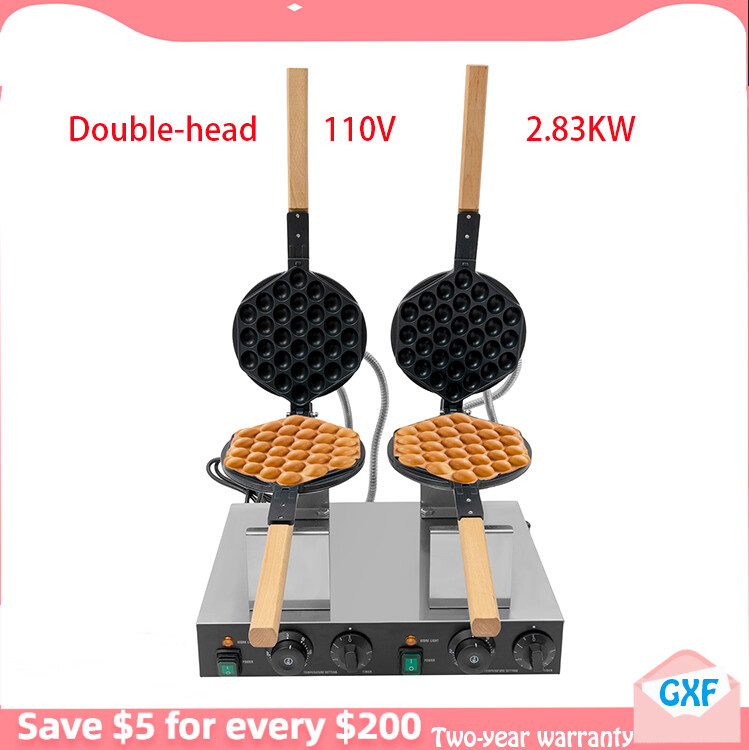 Double-head Commercial Waffle Making Machine Honeycomb Egg Waffle Making Machine