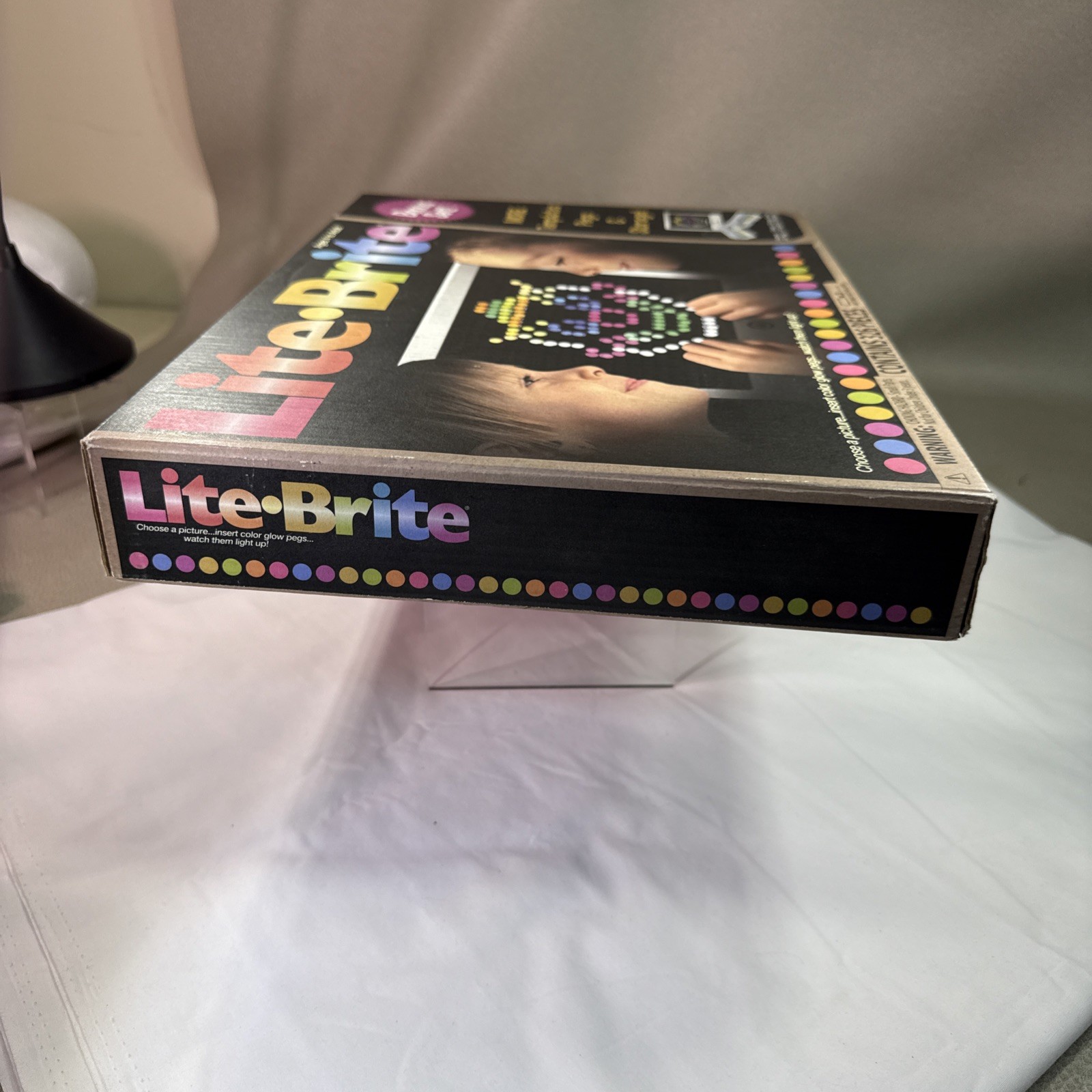 Basic Fun LITE Brite Magic Screen Light Bright 326 Pieces Bonus Set Opened Box