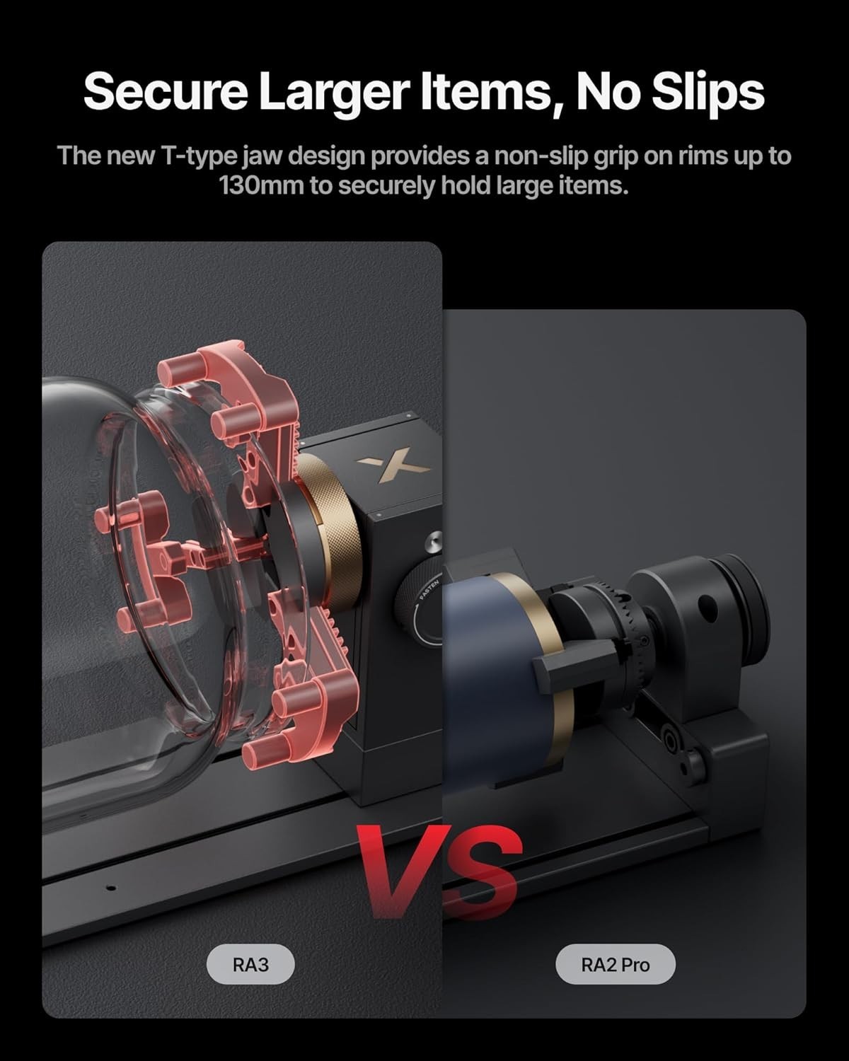 xTool RA3 World's First Smart MagSwap Rotary Attachment for xTool P3, F2