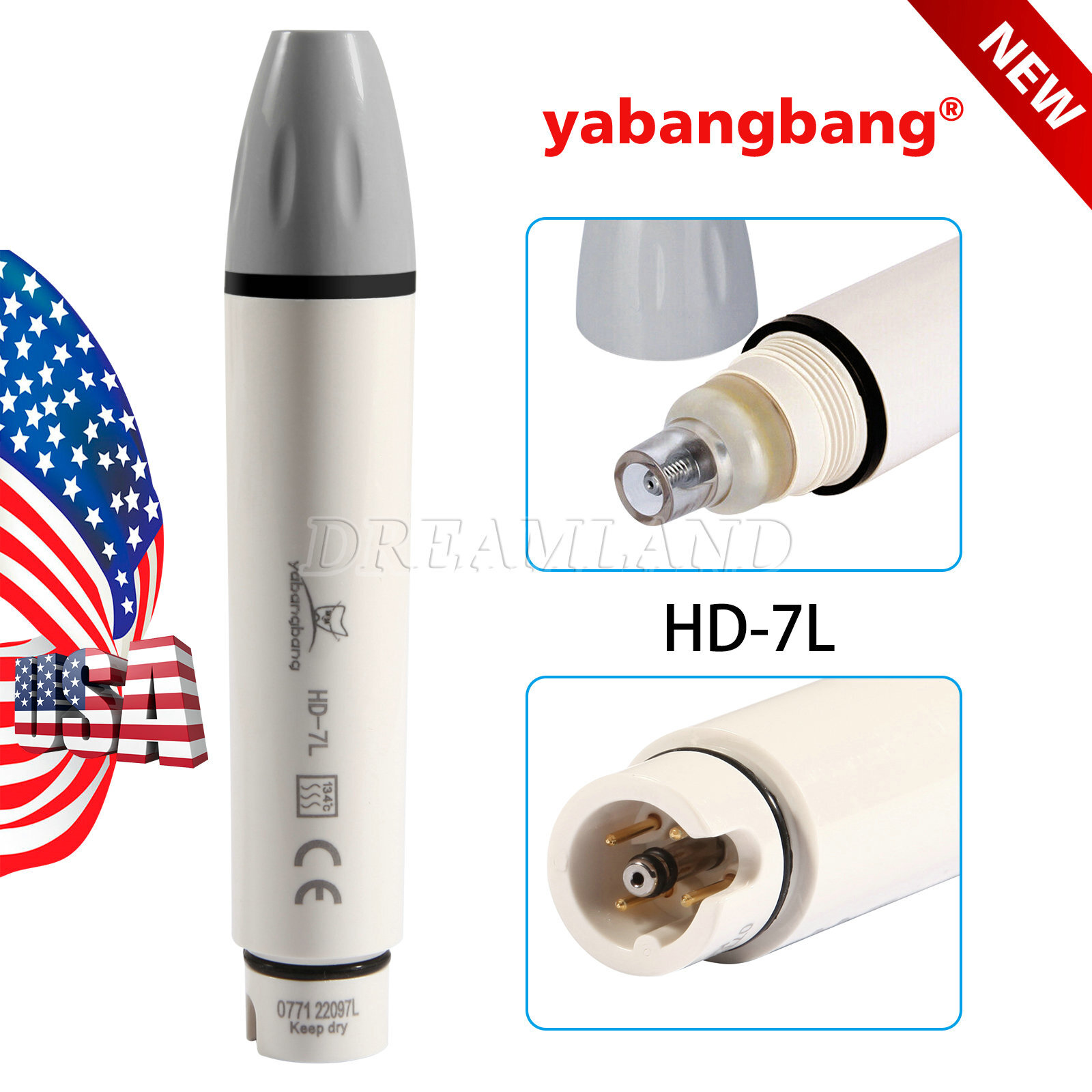 Dental Scaler Handpiece HD-7L for Ultrasonic Scaler DTE D5 D7 LED