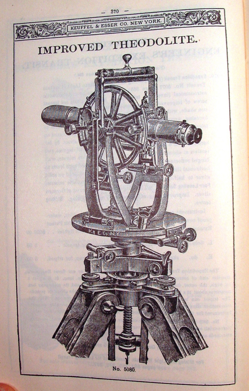 1909 Keuffel Esser Surveying & Drafting Insts. Catalog