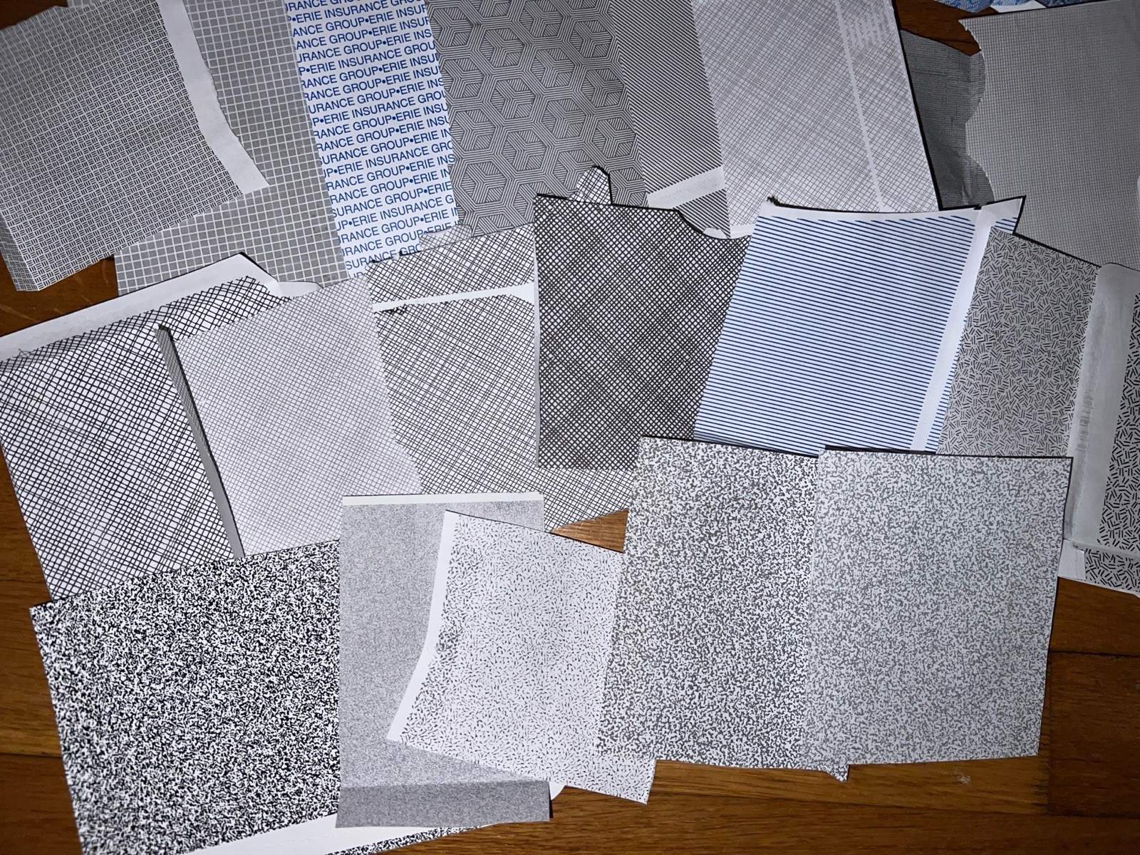 Security Envelope Print Pattern Starter Collection 28 Unique Scrapbooking Pieces