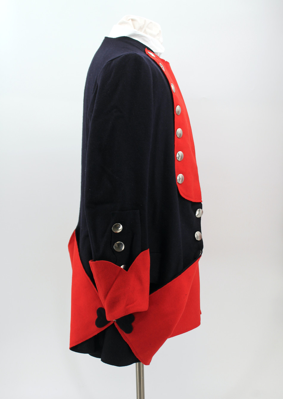 French & Indian War Blue & Red Regimental Coat Size 46 / XL