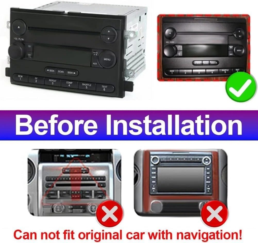 8Core Android 15 Apple CarPlay Radio Stereo For 2005-2007 F-250 F-350 Super Duty