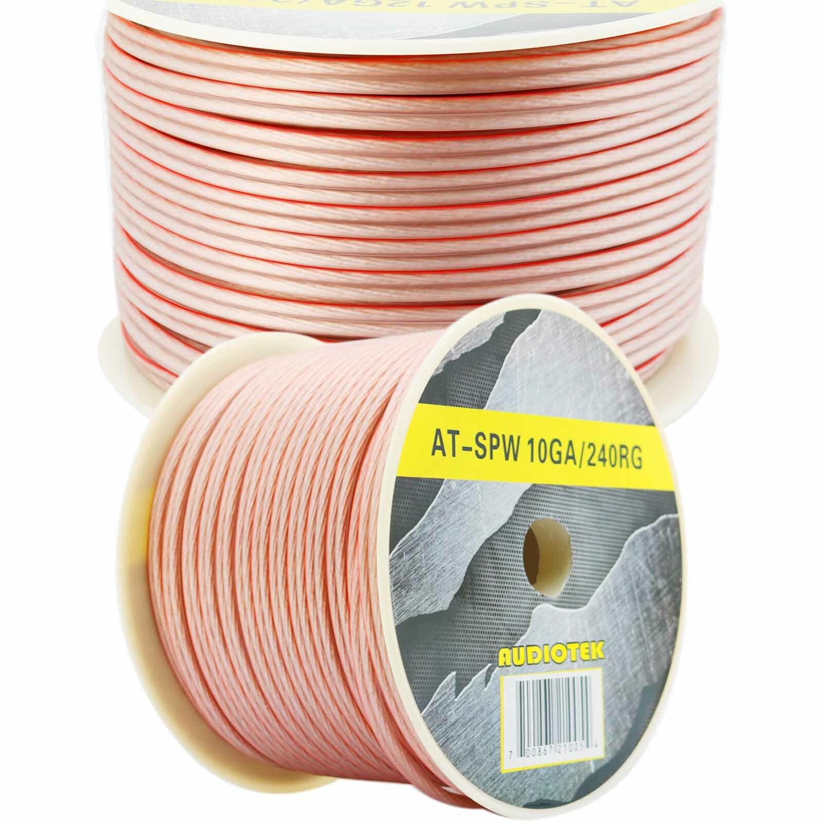 240 ft 10 Gauge Car  AWG w/ Roll  Car Audio SUB BASS Speaker Wire Home