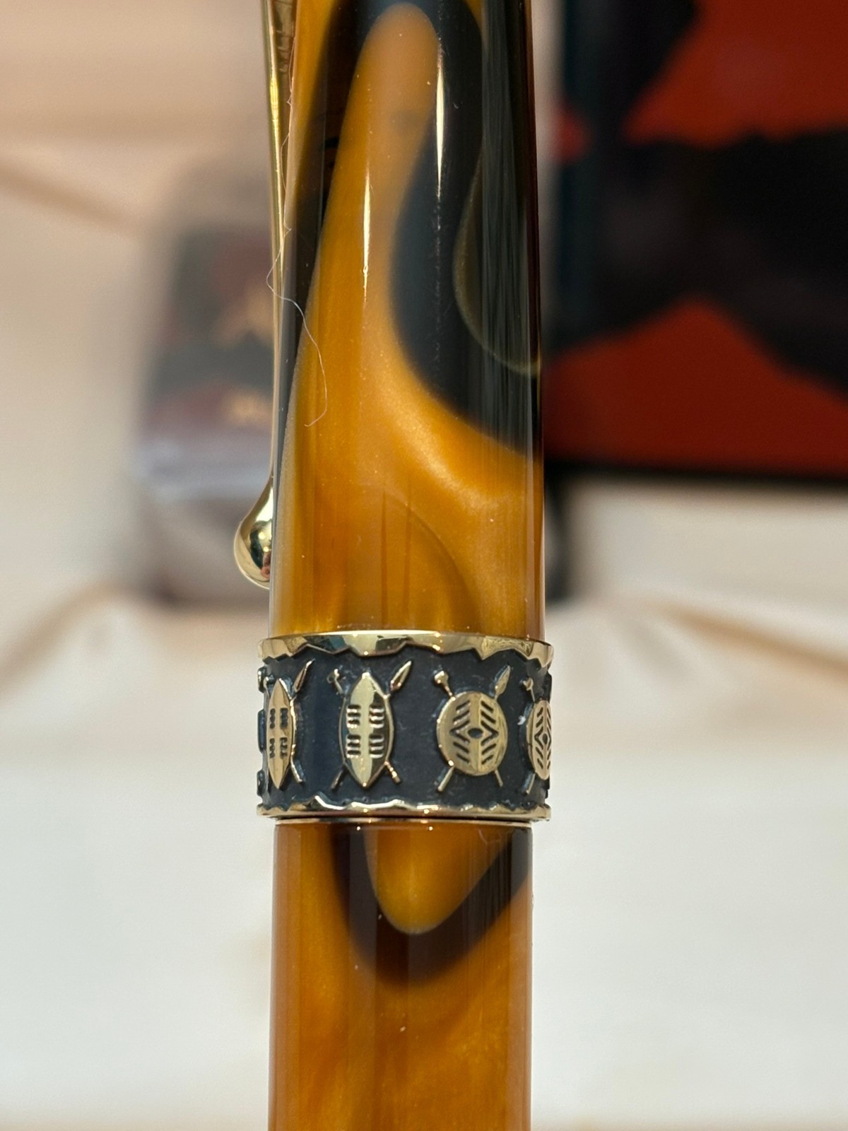 Aurora Africa Fountain Pen- EXCELLENT Cond., WITH BOX AND INK. LOOK!