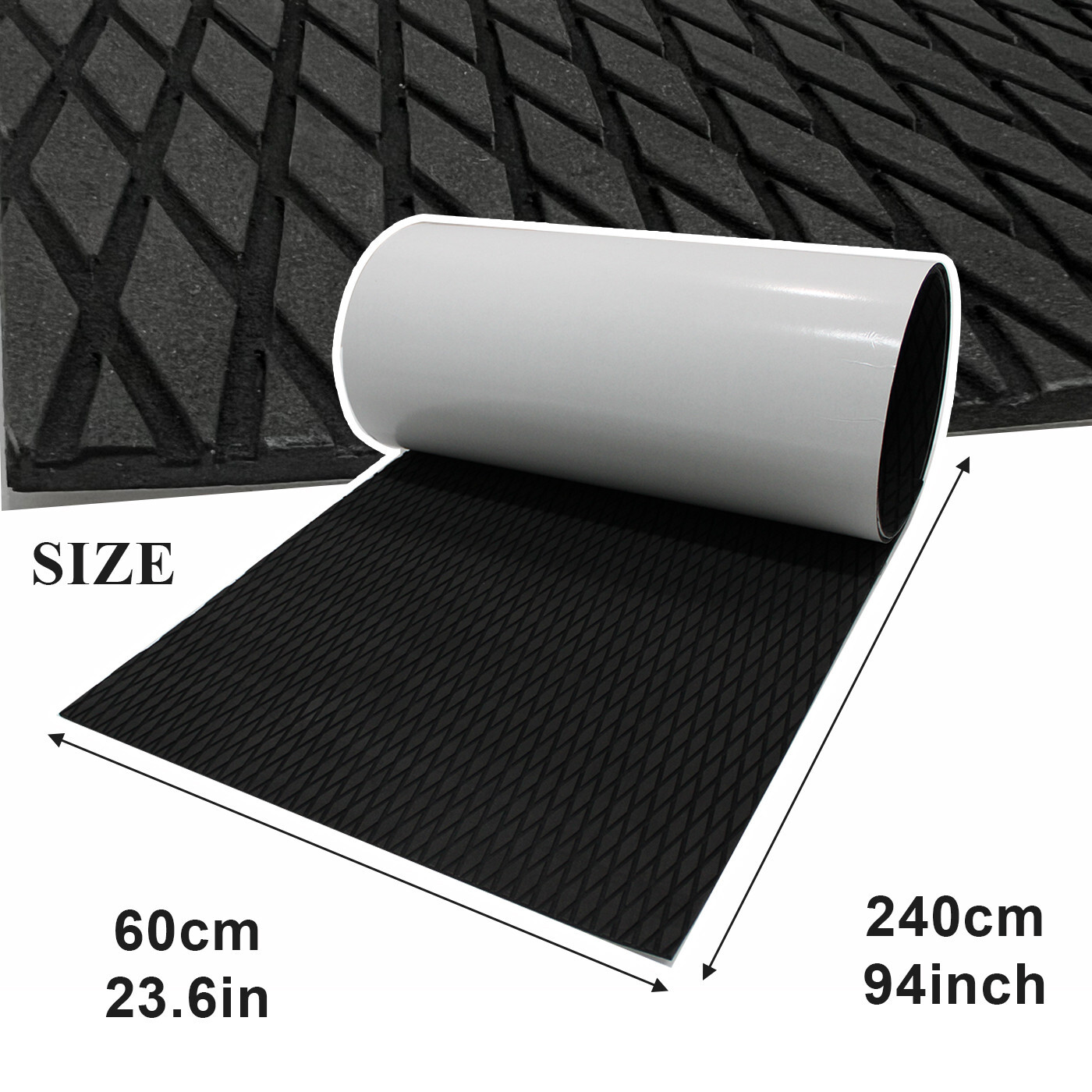 Black Diamond EVA Foam Boat Flooring Marine Decking Carpet , Kayak Surfboad Pad