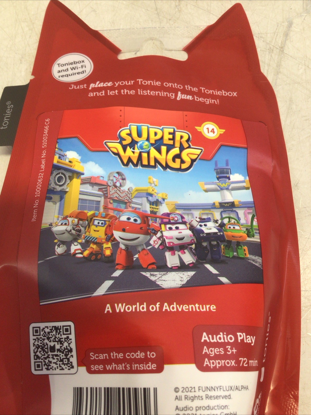 Tonies New Audio Play Character Super Wings Red