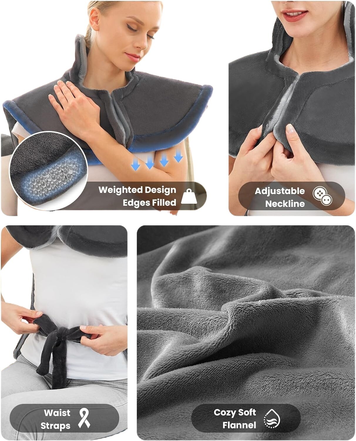 BOB AND BRAD Heating Pad for Neck and Shoulder Full Body Electric Heating Pad