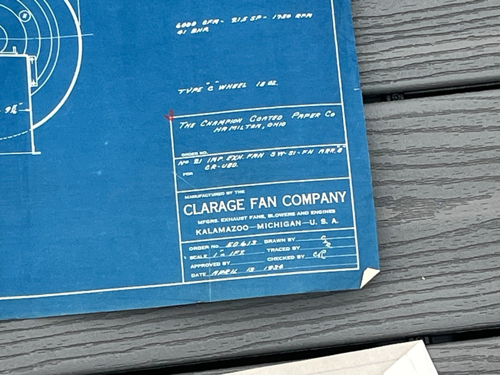 Lot 6 Vtg Industrial Dorr CO Blueprints Claridge Fan Cutler Hammer Blue Prints