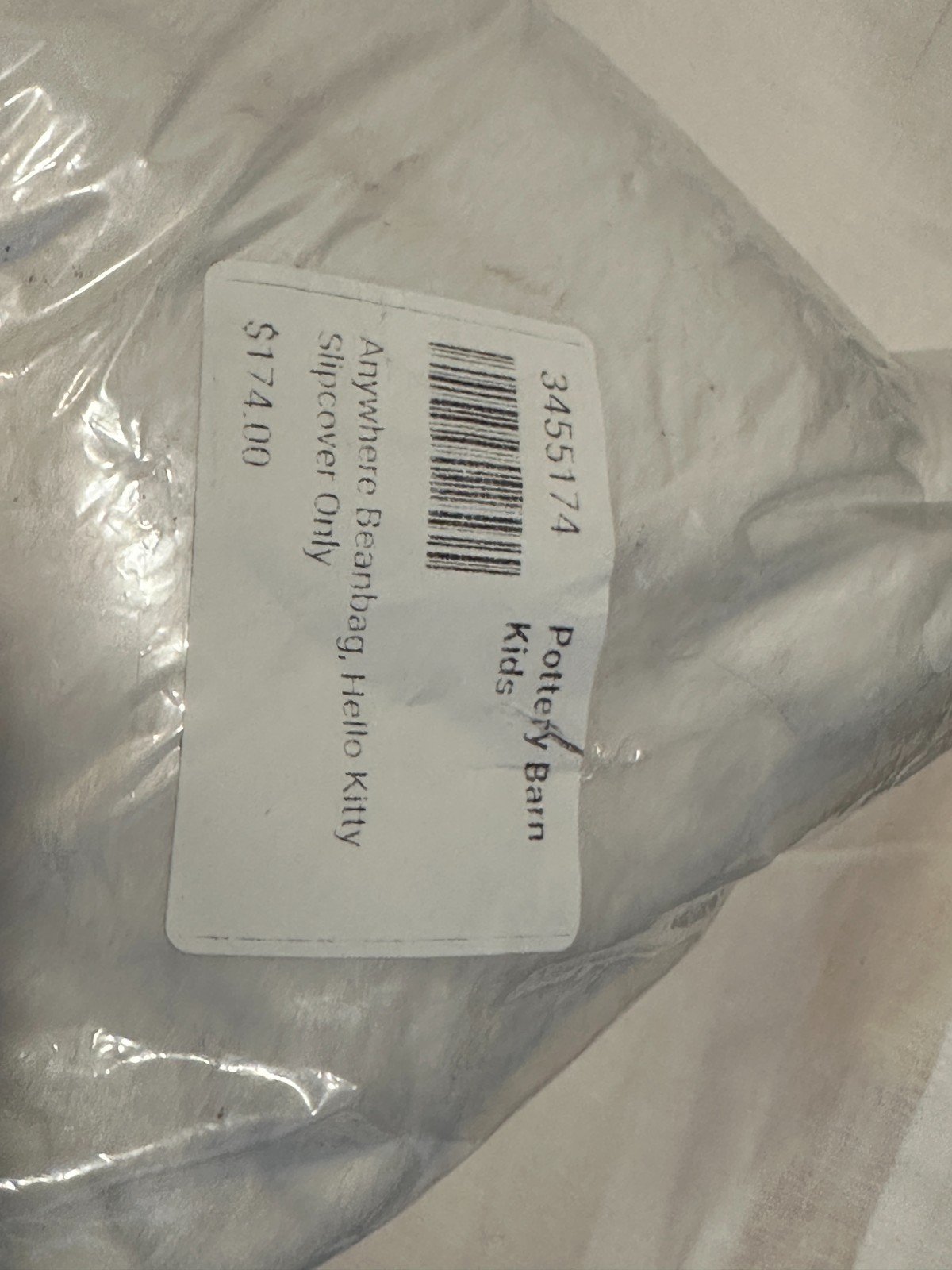 Pottery Barn Kids Hello Kitty Anywhere Bean Bag Beanbag Chair Slipcover NEW