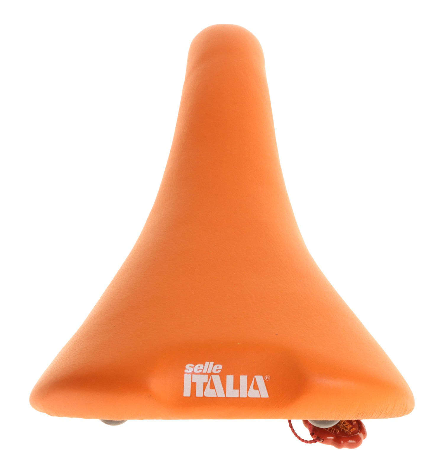 Selle Italia Flite Saddle Titanium Rails Orange Leather 1990 NIB NOS NEW