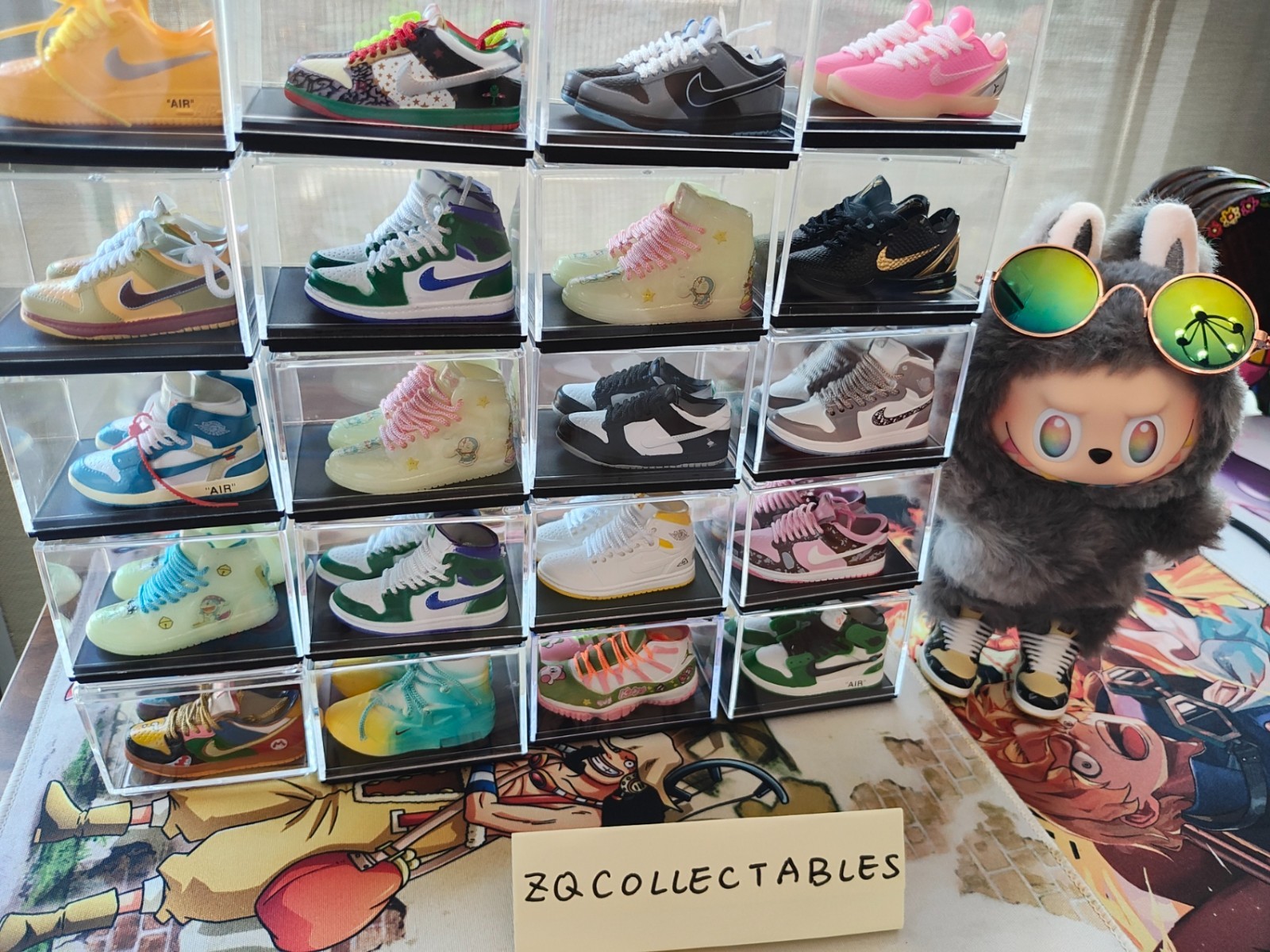 Mini Sneakers Mini Shoes With Clear Display Case (Dolls NOT Included)
