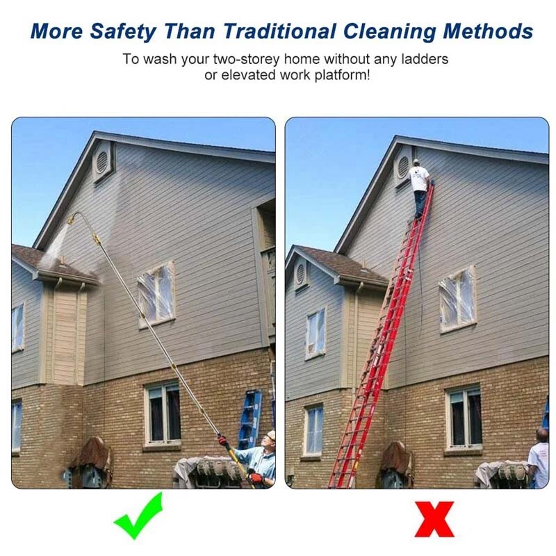 120 inch Pressure Washer Extension Wand, Replaceable Upgraded Power Washer Lance