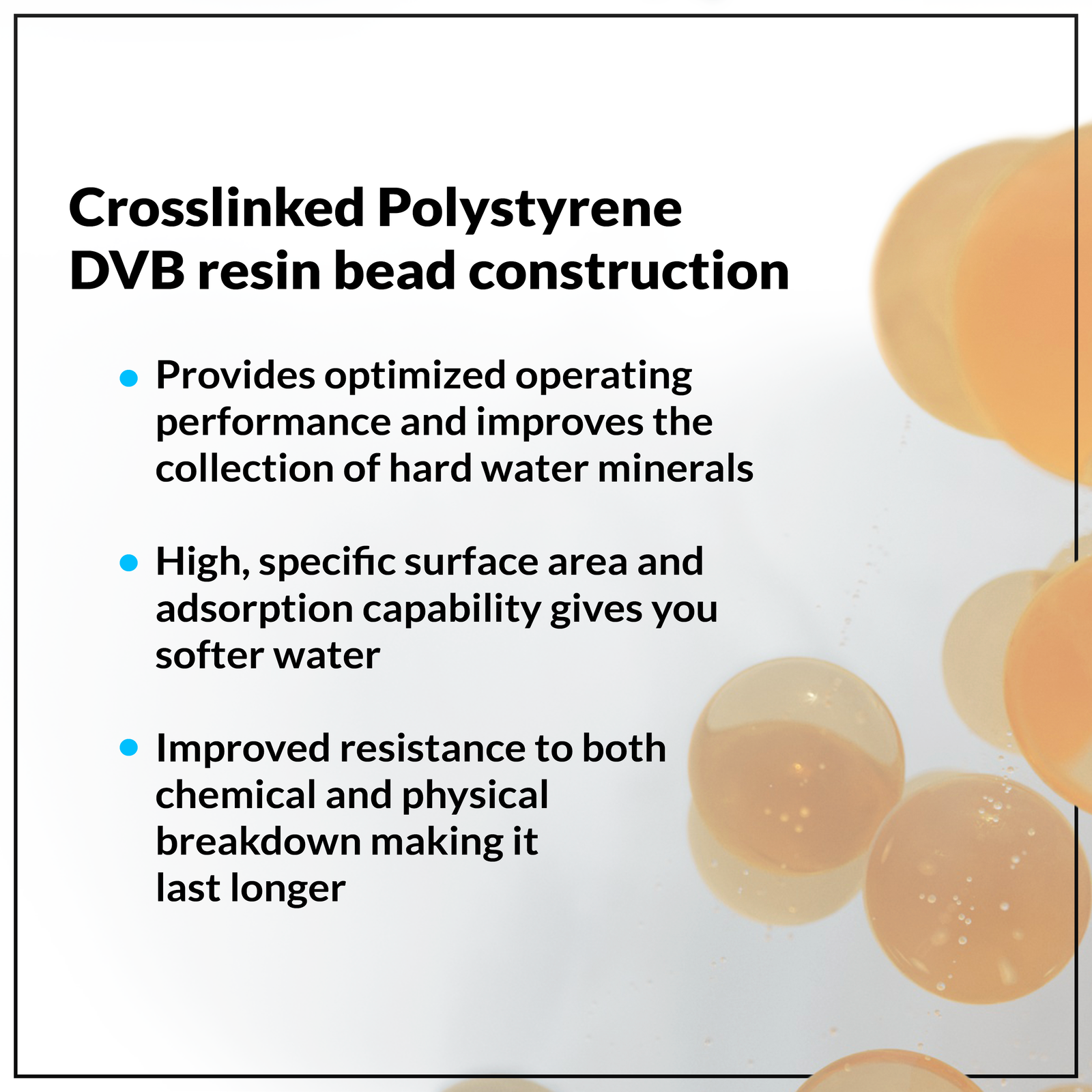 Water Softener Resin High Quality Replacement Cation 100% Ion Exchange 0.25 CuFt