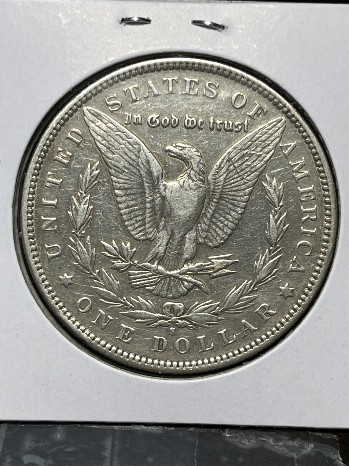 1892-S MORGAN SILVER DOLLAR, VF+ DETAILS