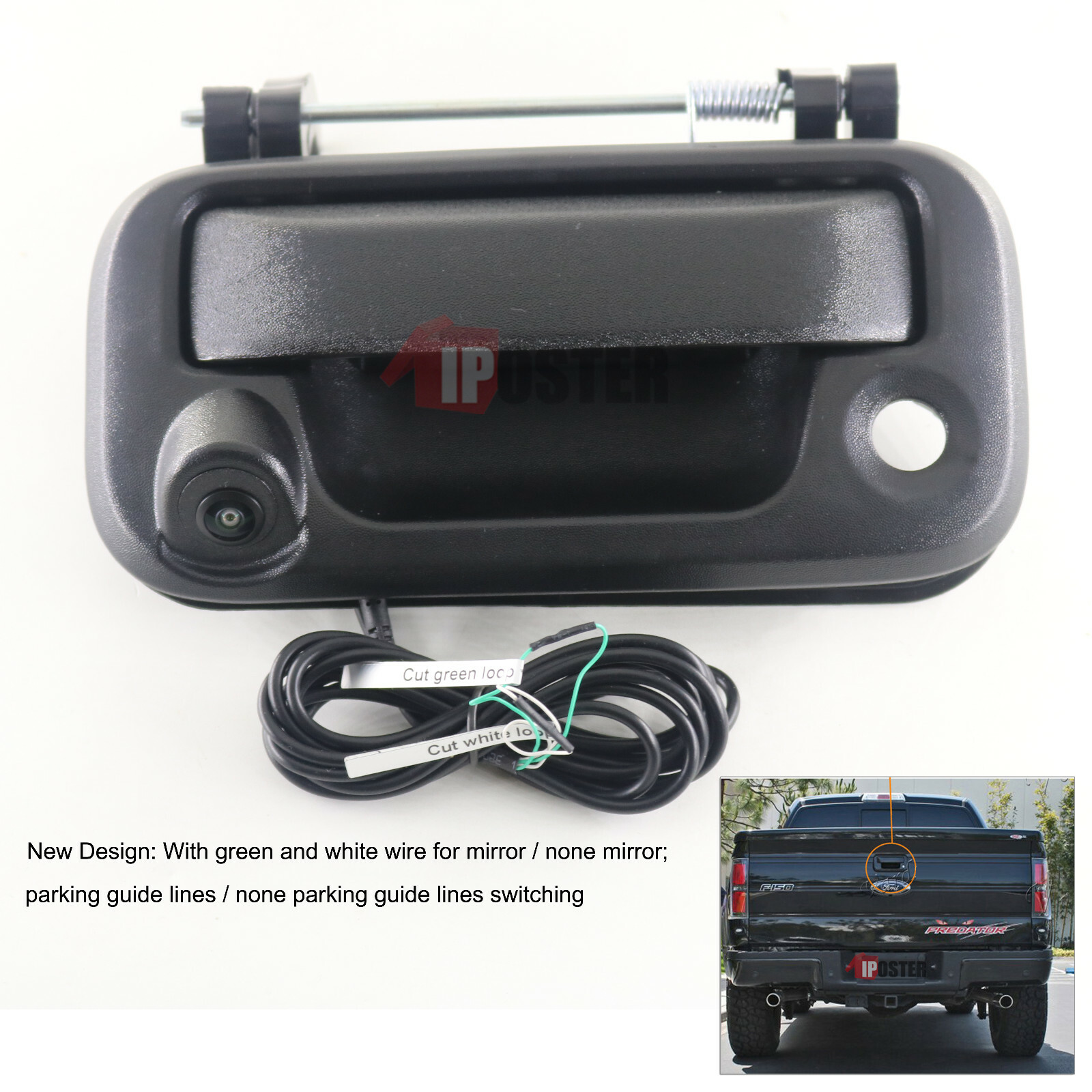 Backup camera & rear view monitor 4.3" for Ford F150 2005-14, F250 F350 2008-16