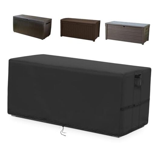 Deck Box Cover, Outdoor Storage Box Cover for 260 Gallon Deck Box, Waterproof