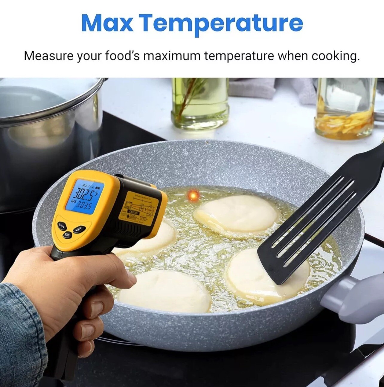Etekcity Infrared Thermometer Laser Temperature Gun For Food BBQ Pizza Oven