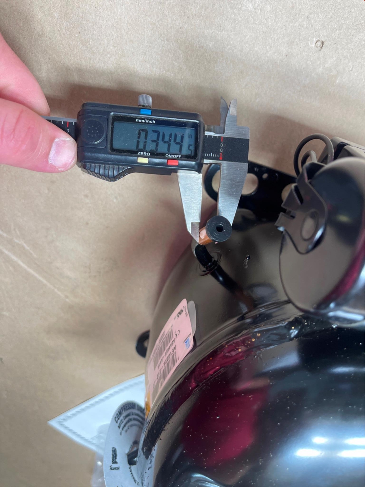 Tecumseh AE1022E-212-J7 115V 1PH Refrigeration Compressor R134A 1/3HP