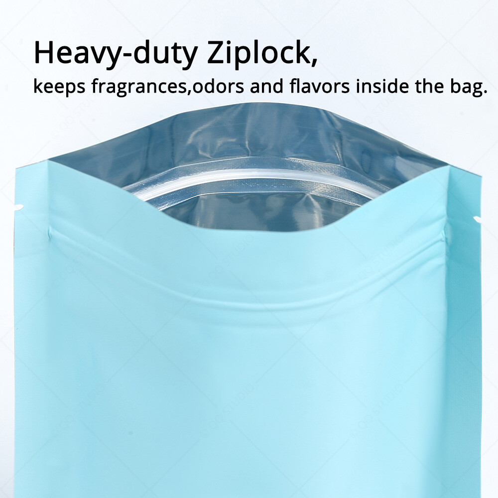 Multi-Color & Sizes Matte Two Sided High Quality Foil Stand up Zip Lock Bag M