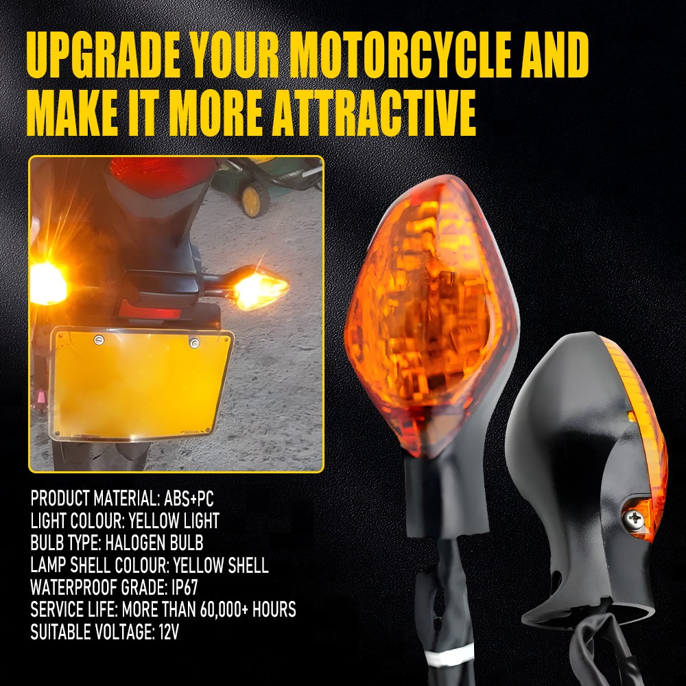 Front/Rear Turn Signal Indicators Lights For Honda CBR500R 13-18 Super Bright