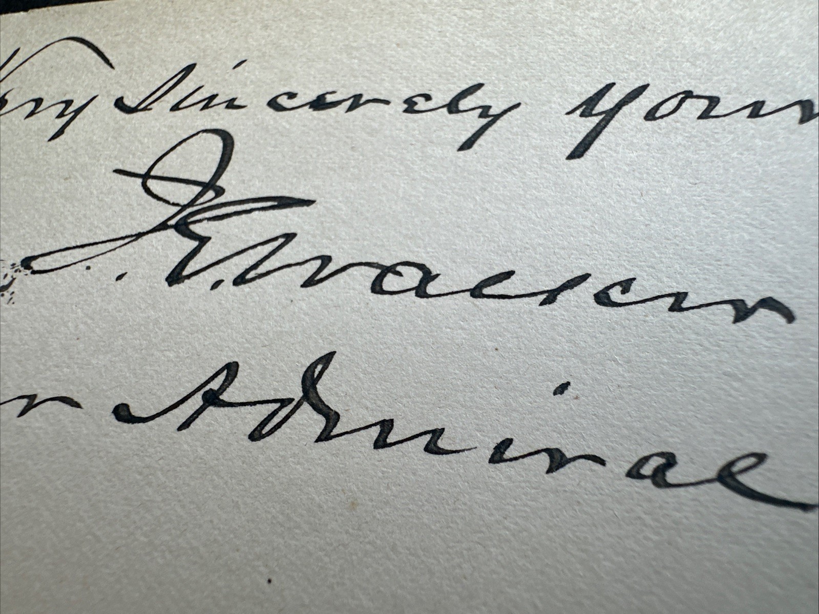 John G Walker Civil War Union Navy Rear Admiral Autograph Naval Officer SIGNED