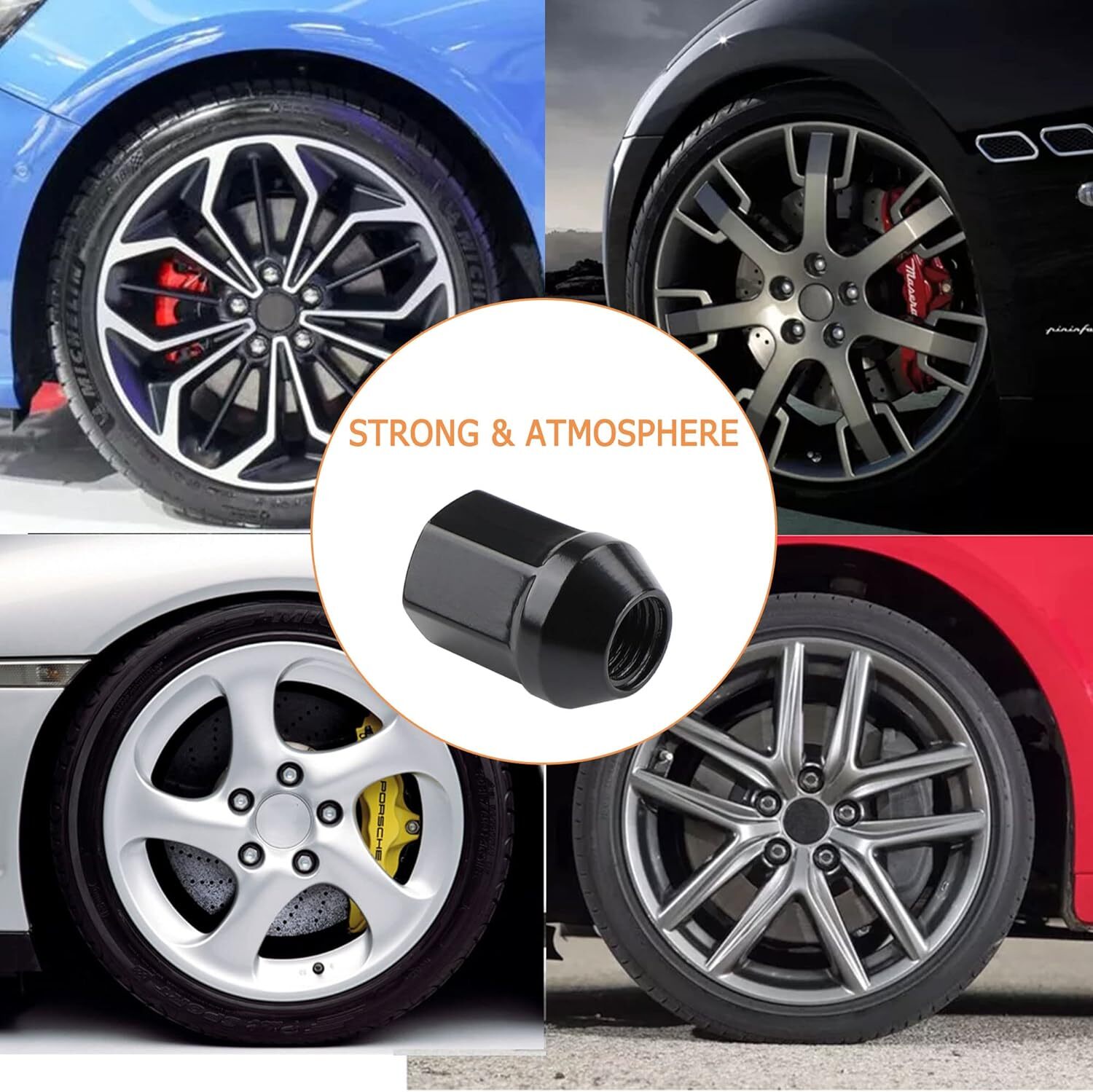 2012-2022 Dodge Ram 1500 OEM Black Lug Nuts 14x1.5 Set of 20 Pieces Mopar