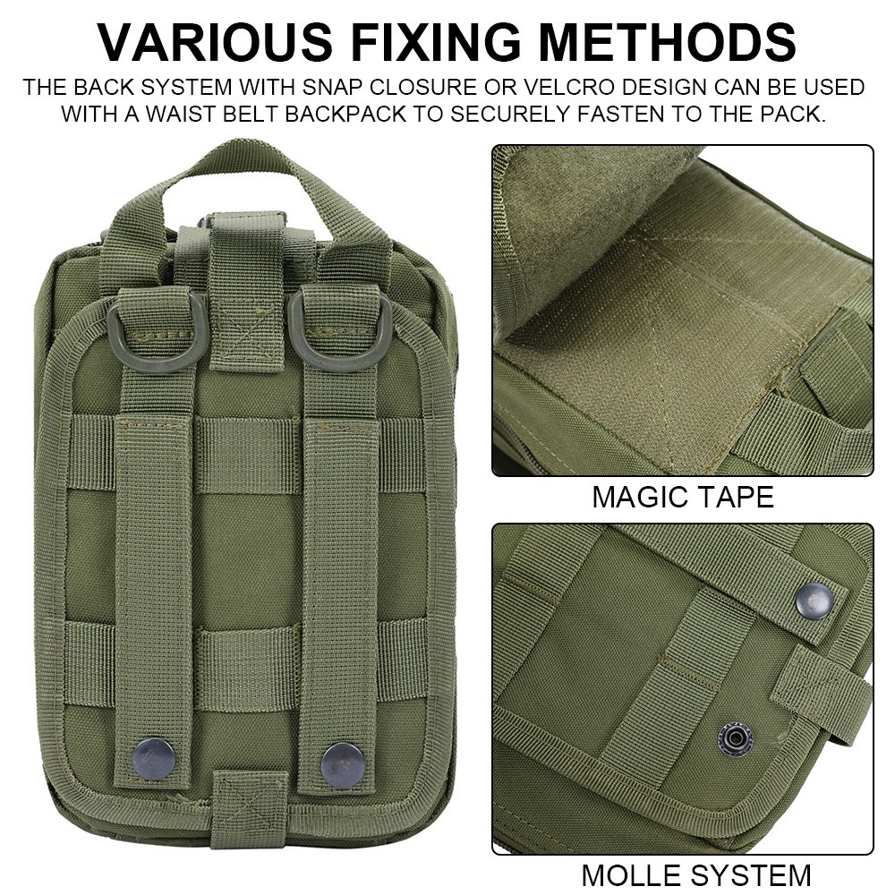 Tactical MOLLE Rip Away EMT Medical First Aid IFAK Medical Pouch Utility Bag