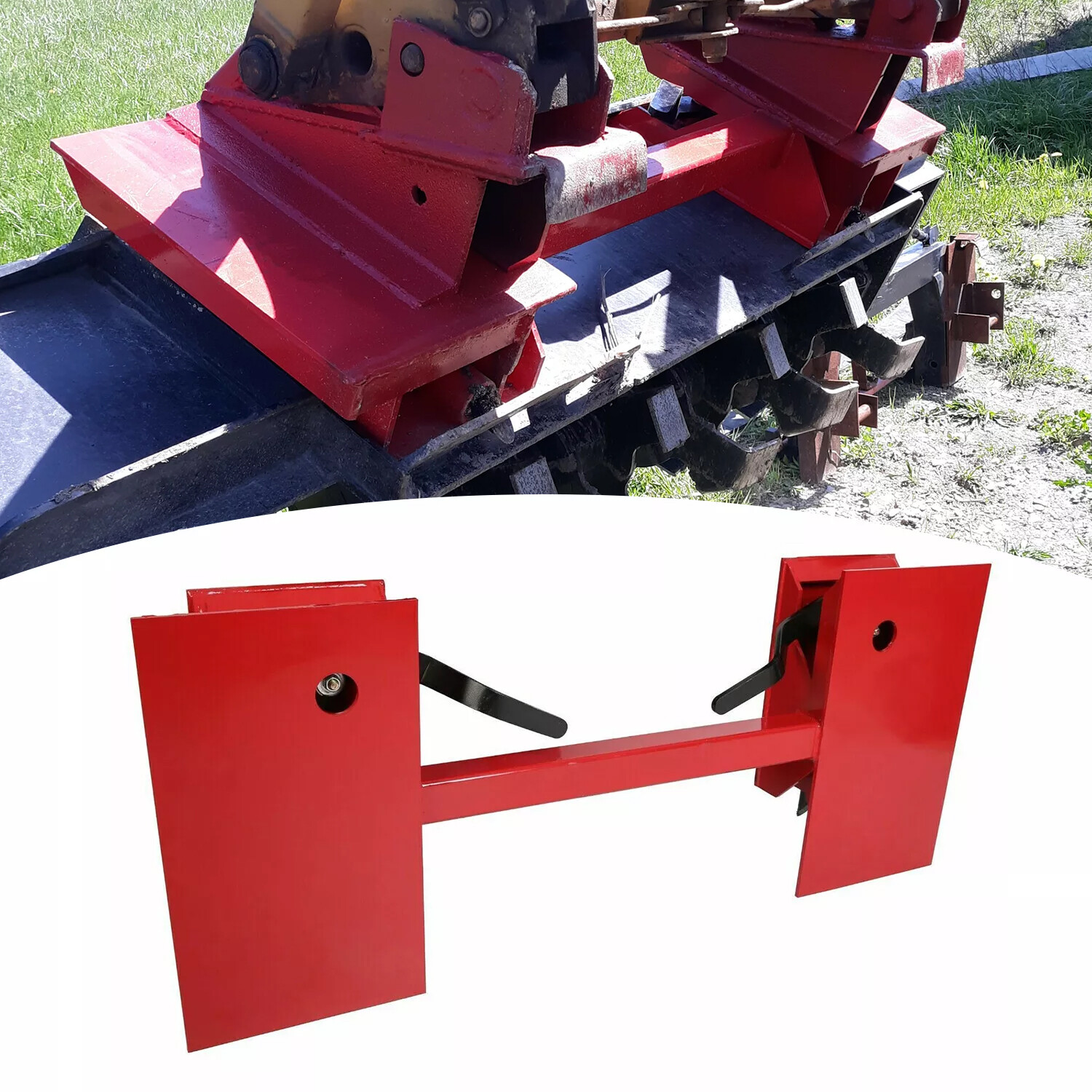 4000LBS Quick Tach Conversion Adapter Plate Attach For Skid Steer Loader Bobtach