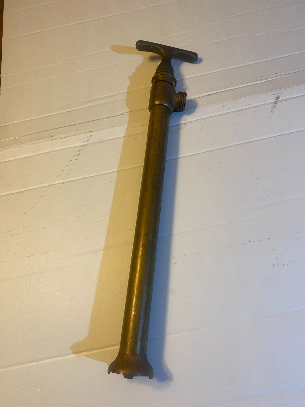 Vintage Maritime Antique Brass and Copper Hand Bilge Pump