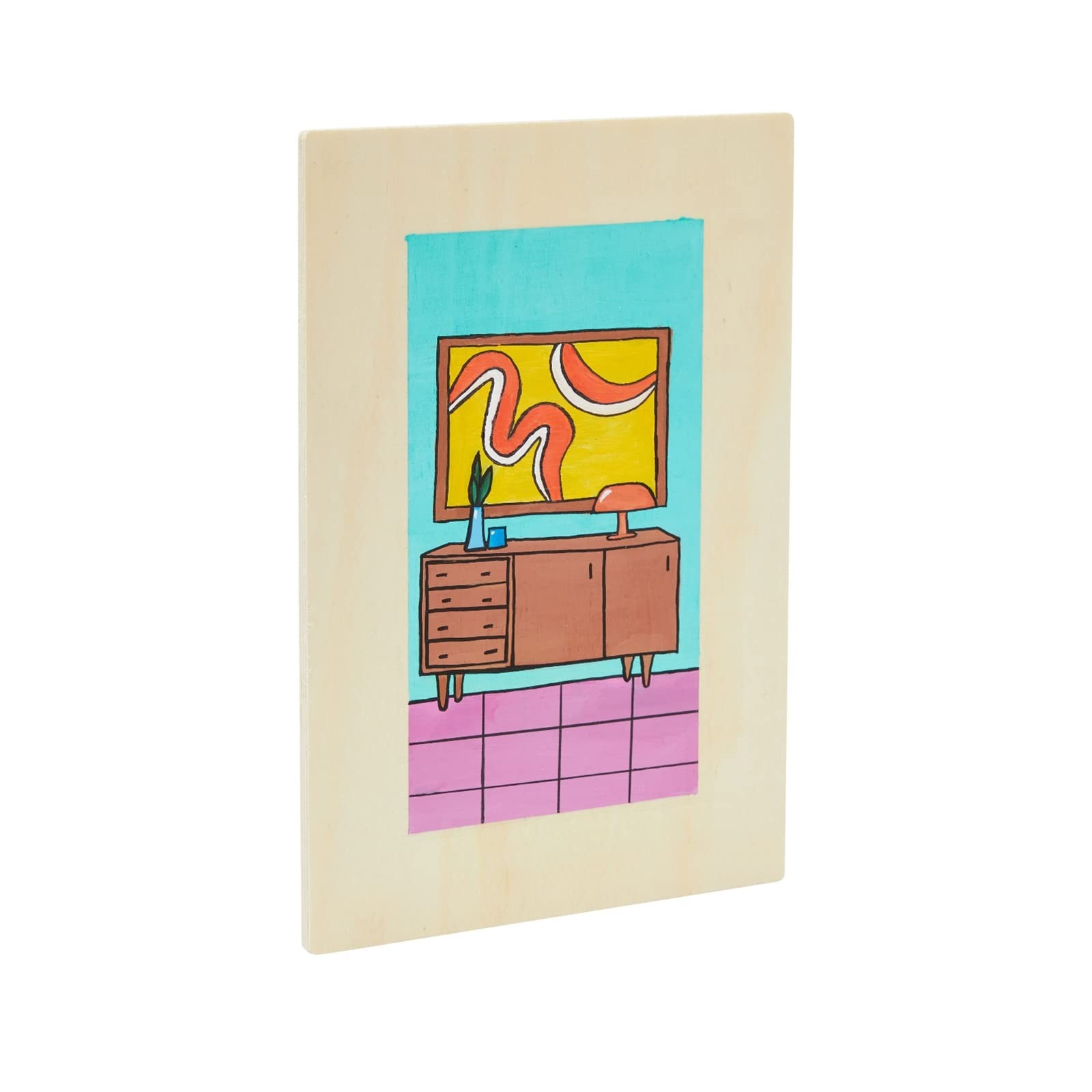 Wood Boards 6 Pack 10.6x7x1/4 Inch Unfinished Poplar Plywood Craft DIY Panel