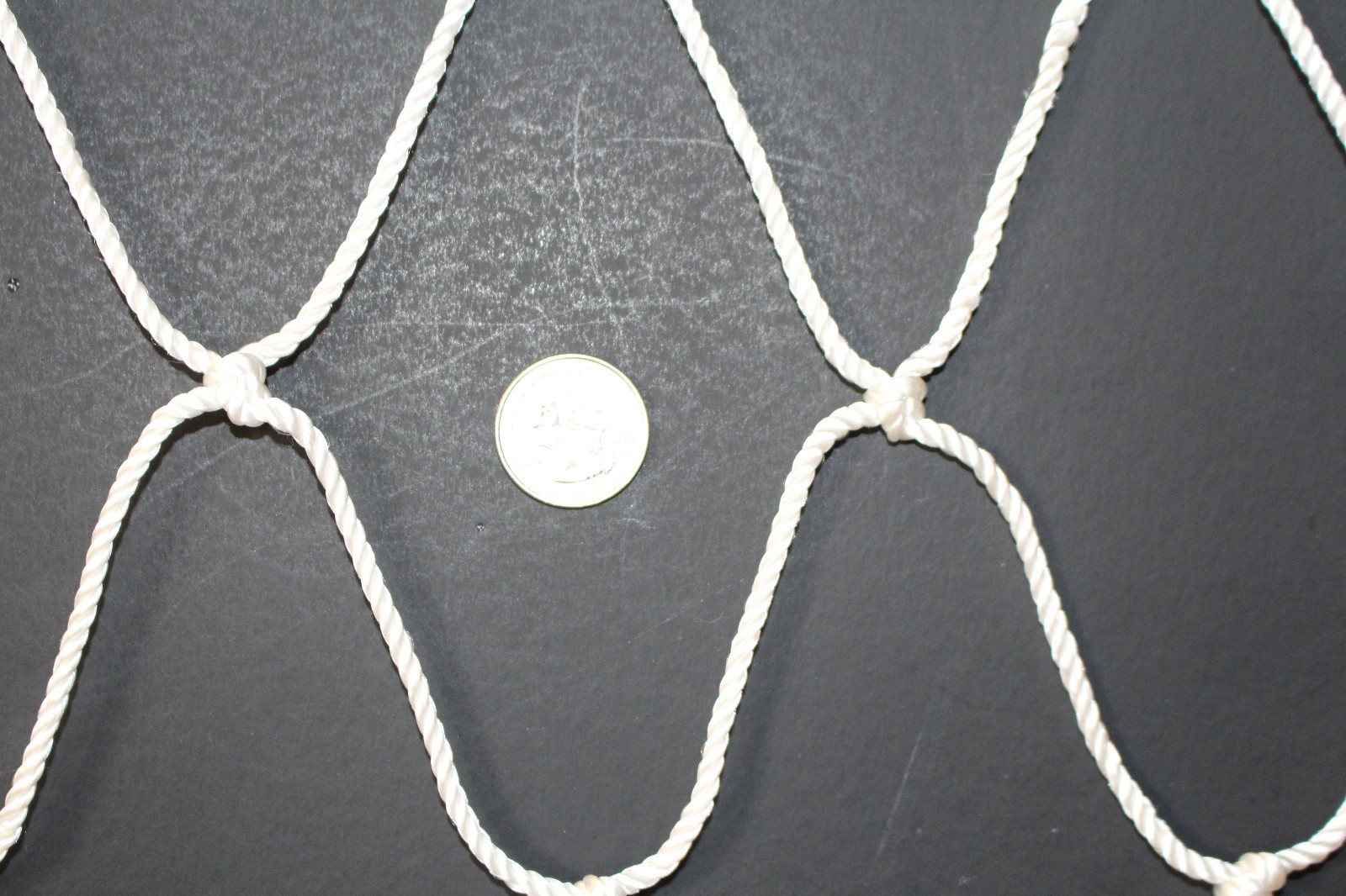 12' x 7' EXTRA HEAVY DUTY SOCCER HARD IMPACT NYLON -7 M.M. NETTING 4" MESH #72