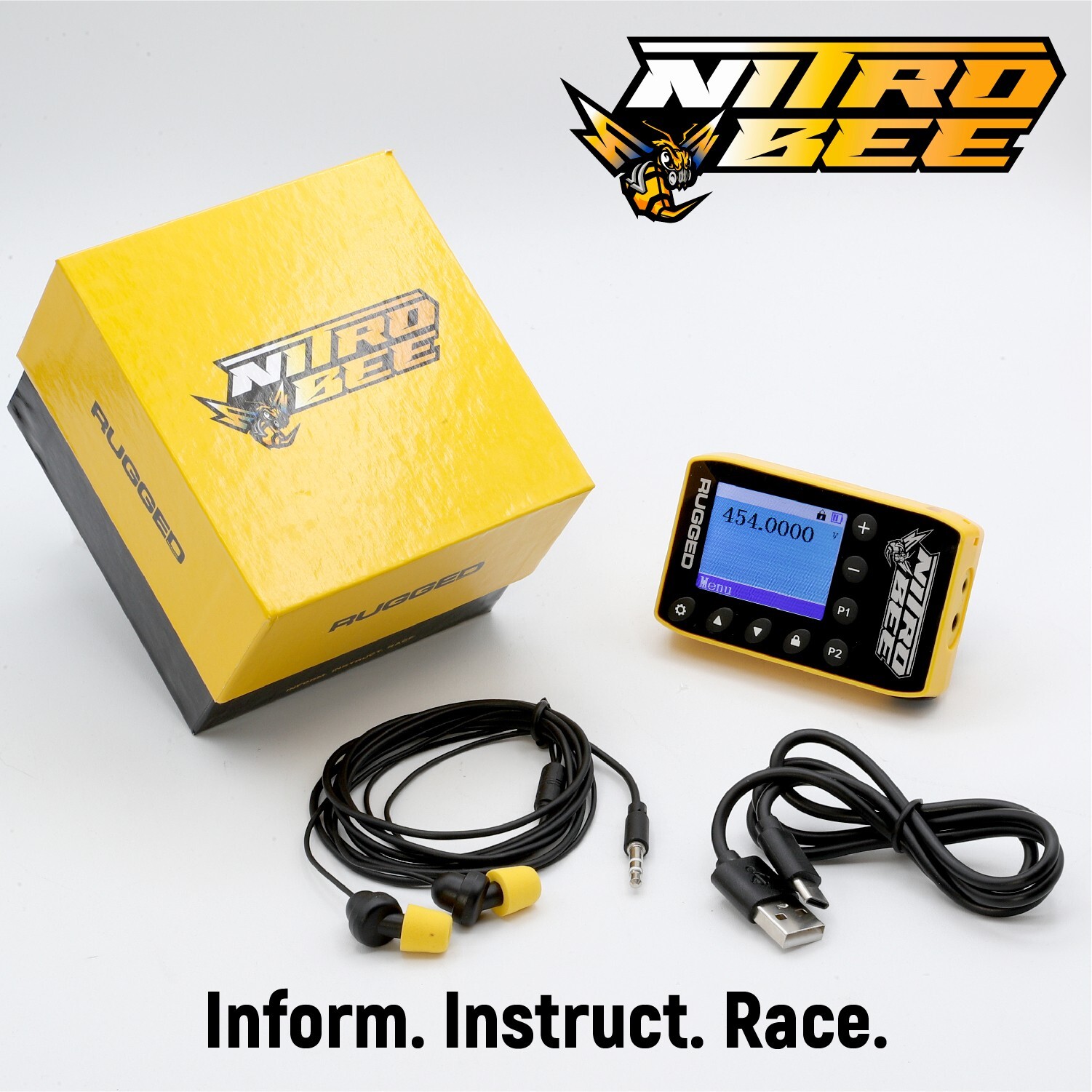 Nitro Bee Race Receiver Free Earbuds UHF Radio Raceceiver IMCA Circle Track IMSA