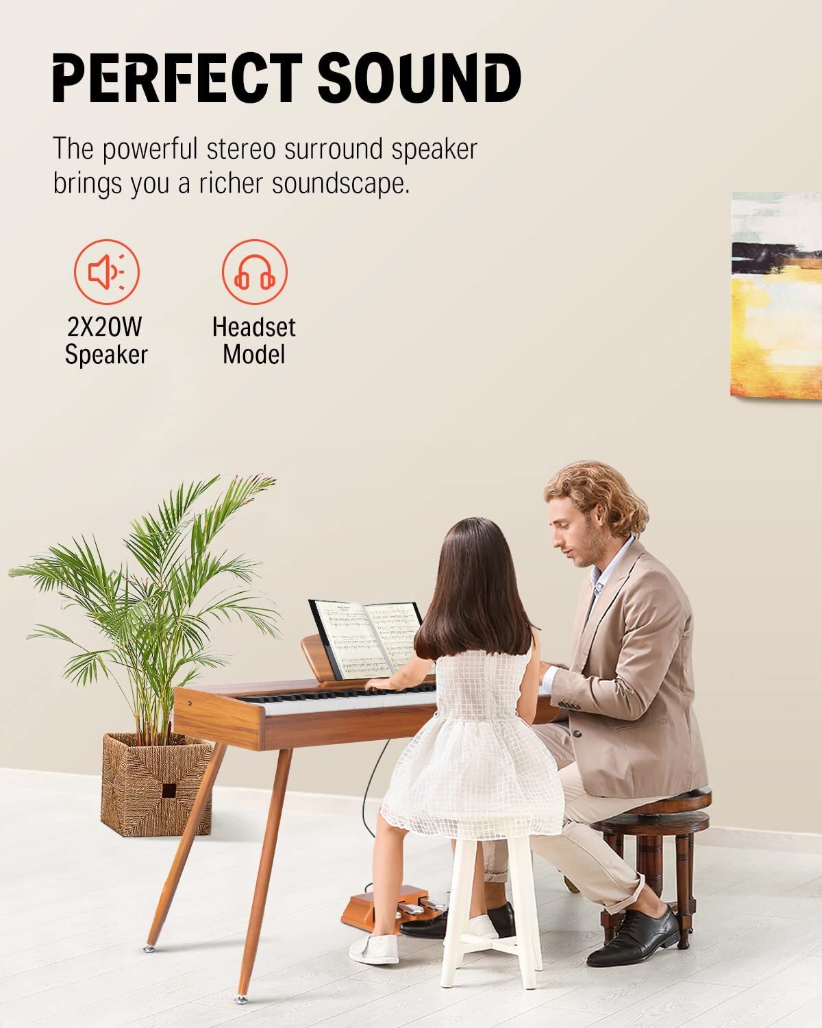 Donner DDP-80 Digital Piano Keyboard 88 Key Weighted Full-size Electric Piano