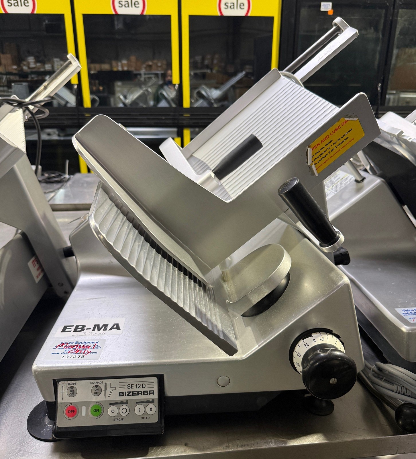 BIZERBA SE12D US AUTOMATIC MANUAL GRAVITY DELI MEAT SLICER *MANUAL ONLY*