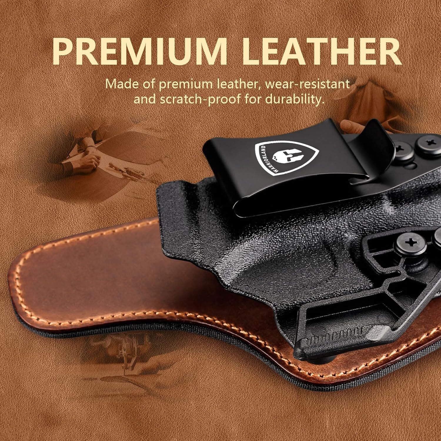 IWB Hybrid Holster For Glock 17/19/22/23 Gen 3-5,Glock 31/32 Gen3-4,G19X/44/45