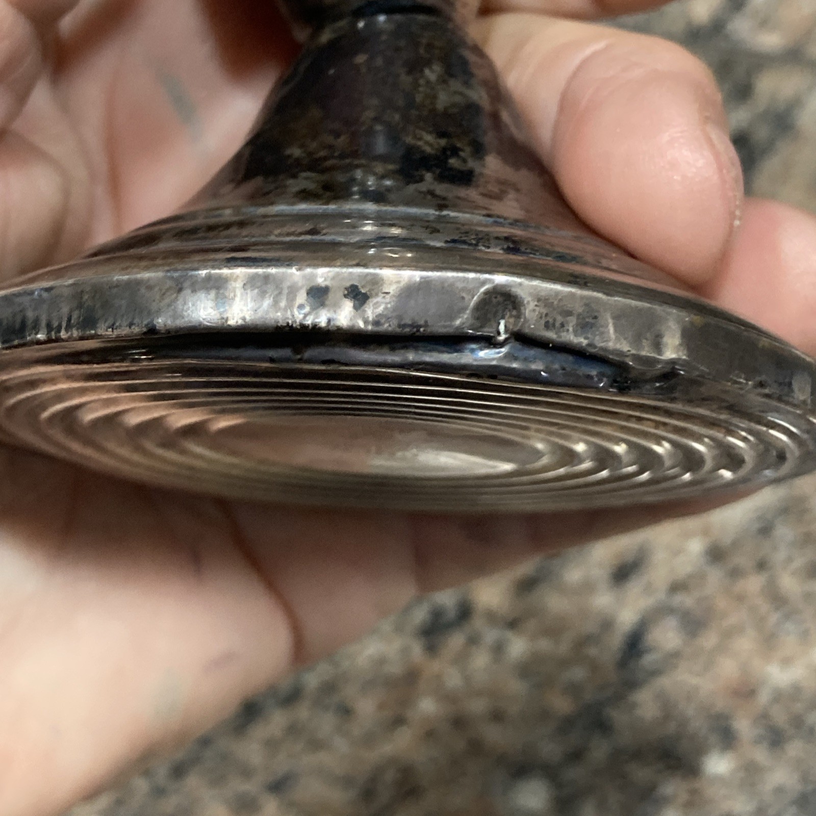 Vintage Frank M. Whiting Sterling Candlestick Weighted Reinforced