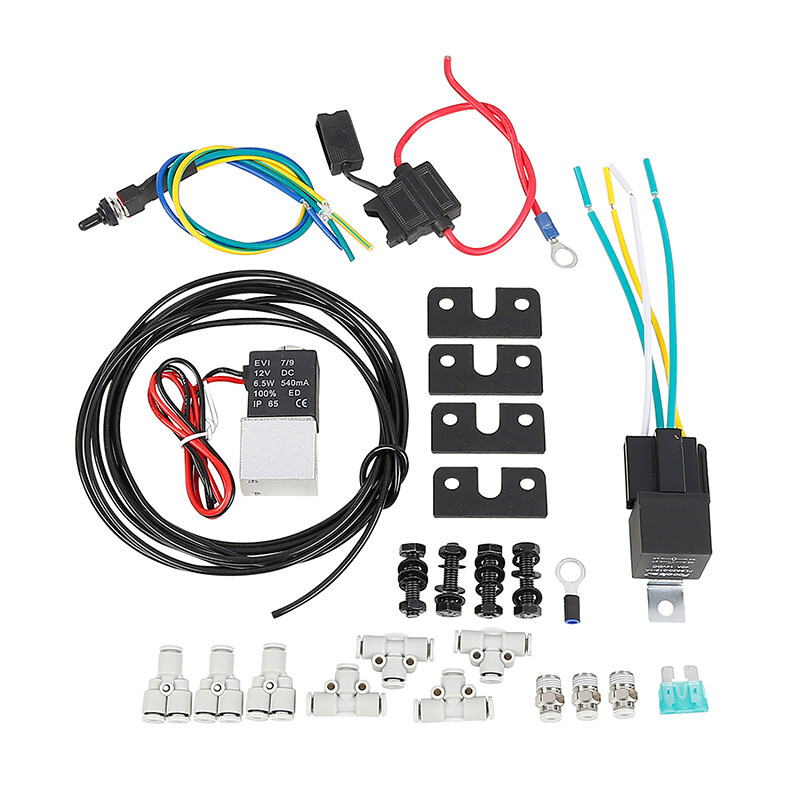 Rear Air Ride Suspension Kit Fit For Harley Road King Electra Street Glide 94-24