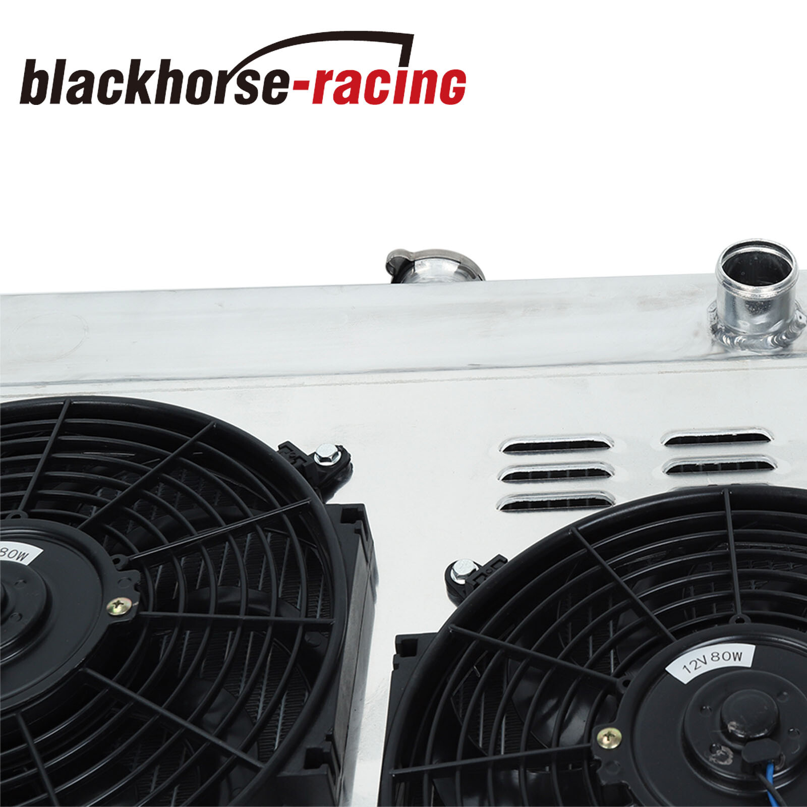 For 1966-1979 Ford F100 F150 F250 F350 Bronco V8 3 Row Radiator+Shroud Fan+Relay