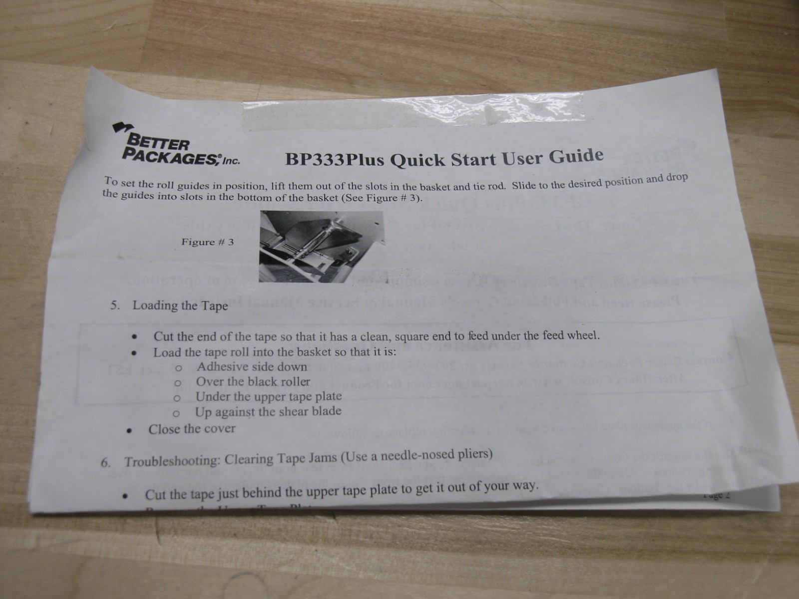 Better Pack Model 333 Plus with 4 rolls of Tape